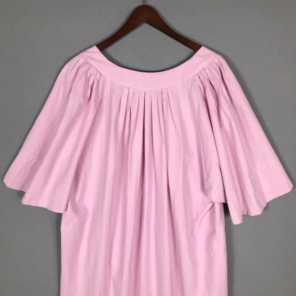 Tuckernuck Pomander Place Linen Flutter Dress Pink Coquette Coastal Beachy - Picture 10 of 16